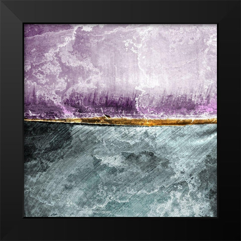 Layered Two Black Modern Wood Framed Art Print by Kimberly, Allen