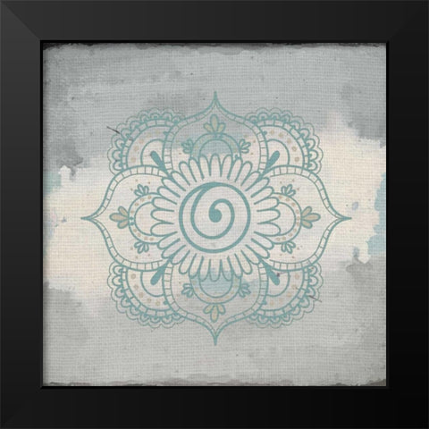 Henna Dreams 1 Black Modern Wood Framed Art Print by Allen, Kimberly
