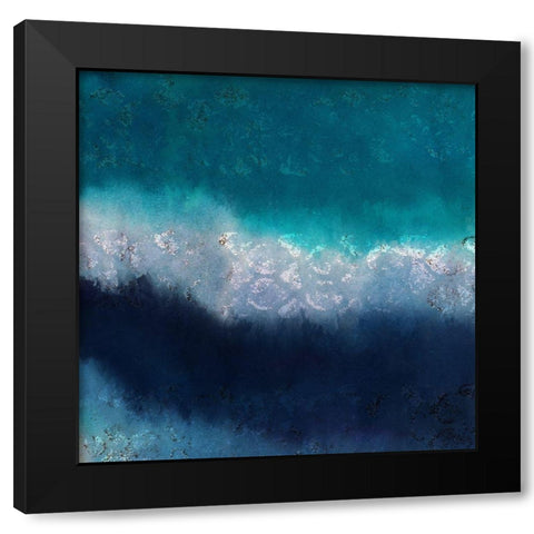 Ocean Wave Black Modern Wood Framed Art Print by Kimberly, Allen
