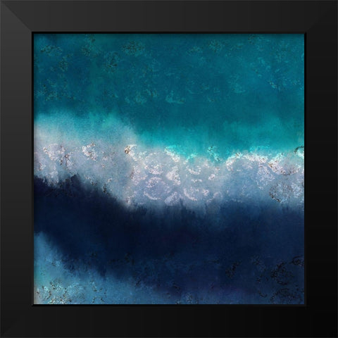 Ocean Wave Black Modern Wood Framed Art Print by Kimberly, Allen