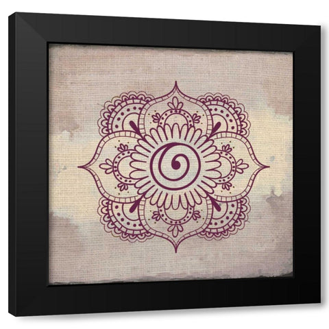 Lovely Henna 1 Black Modern Wood Framed Art Print by Allen, Kimberly