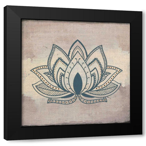 Lovely Henna 2 Black Modern Wood Framed Art Print with Double Matting by Allen, Kimberly
