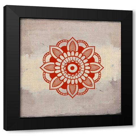 Lovely Henna 4 Black Modern Wood Framed Art Print with Double Matting by Allen, Kimberly