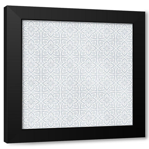 Azure Pattern 2 Black Modern Wood Framed Art Print by Kimberly, Allen