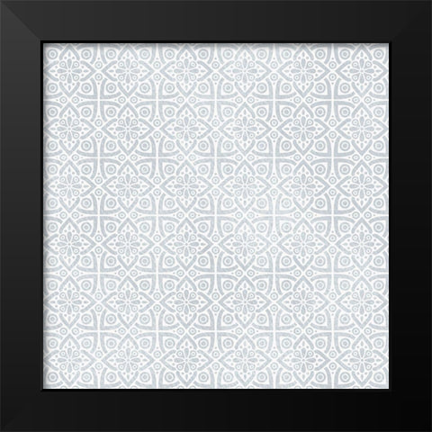 Azure Pattern 2 Black Modern Wood Framed Art Print by Kimberly, Allen