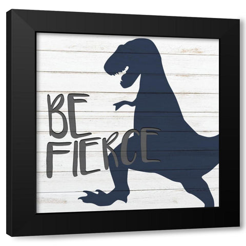 Tame and Swim 1 Black Modern Wood Framed Art Print with Double Matting by Kimberly, Allen