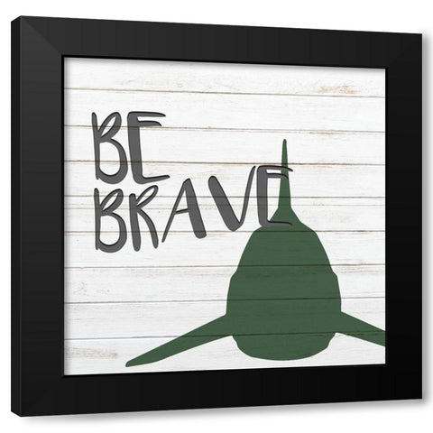 Tame and Swim 3 Black Modern Wood Framed Art Print with Double Matting by Kimberly, Allen