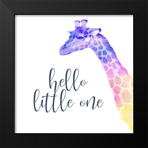 Little One 3 Black Modern Wood Framed Art Print by Kimberly, Allen