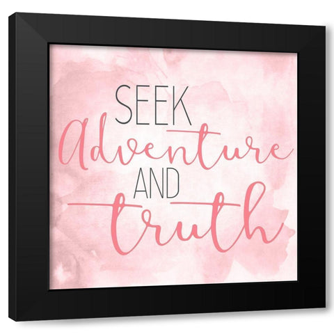 Have Courage C Black Modern Wood Framed Art Print with Double Matting by Kimberly, Allen