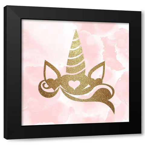 Born to Be 1 Black Modern Wood Framed Art Print with Double Matting by Kimberly, Allen