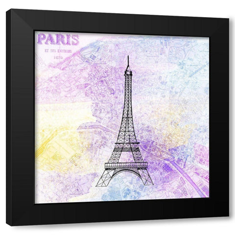 So Many Adventures 3 Black Modern Wood Framed Art Print by Kimberly, Allen