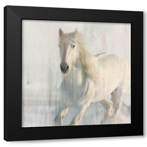 Snow White Black Modern Wood Framed Art Print by Kimberly, Allen