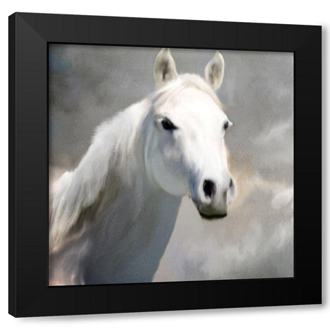 White Night Black Modern Wood Framed Art Print by Kimberly, Allen