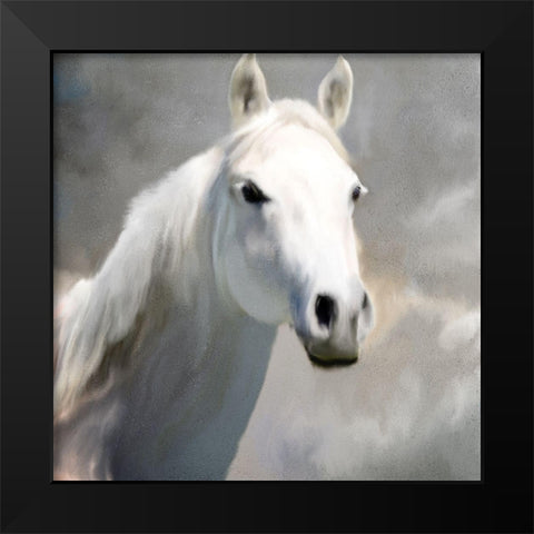 White Night Black Modern Wood Framed Art Print by Kimberly, Allen