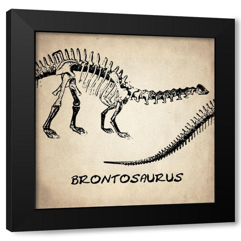 Digging up Bones 2 Black Modern Wood Framed Art Print with Double Matting by Kimberly, Allen