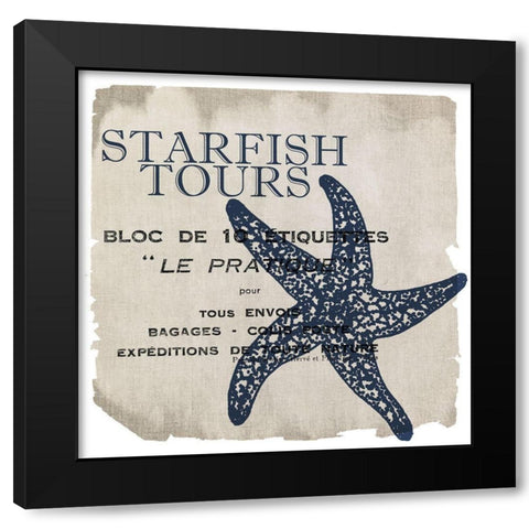 Seahorse Bay 3 Black Modern Wood Framed Art Print with Double Matting by Kimberly, Allen