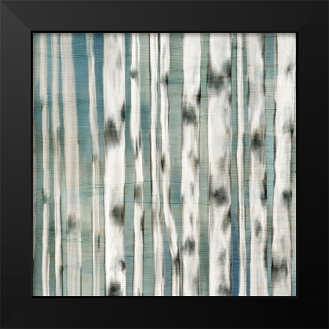 Birches 1 Black Modern Wood Framed Art Print by Kimberly, Allen