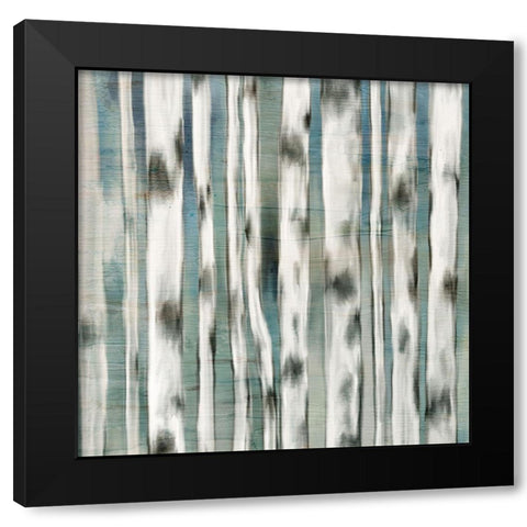 Birches 2 Black Modern Wood Framed Art Print by Kimberly, Allen