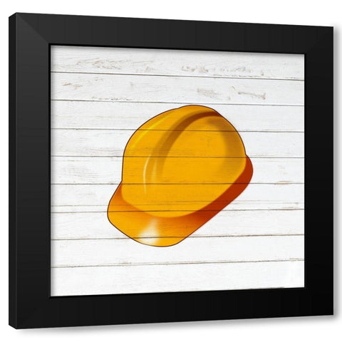 Safety First 2 Black Modern Wood Framed Art Print with Double Matting by Kimberly, Allen