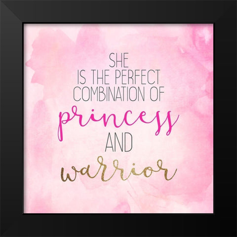 A Princess 4 Black Modern Wood Framed Art Print by Allen, Kimberly