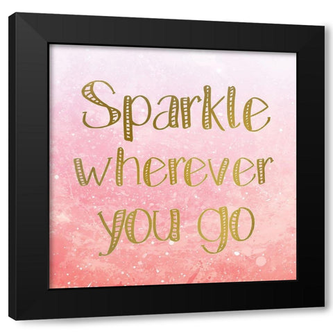 Magic is all Around 3 Black Modern Wood Framed Art Print by Kimberly, Allen