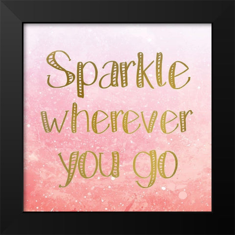 Magic is all Around 3 Black Modern Wood Framed Art Print by Kimberly, Allen