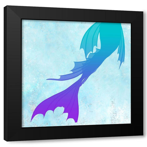 Mermaids 2 Black Modern Wood Framed Art Print by Kimberly, Allen