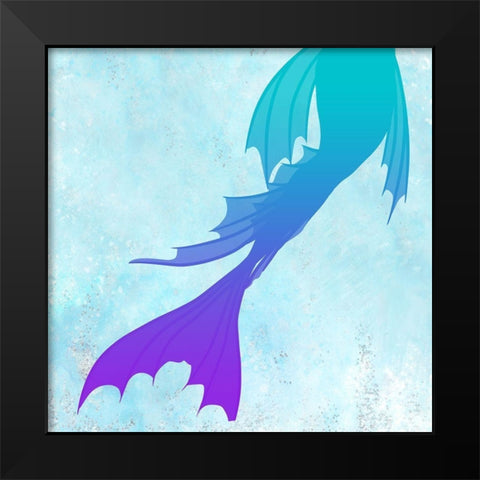 Mermaids 2 Black Modern Wood Framed Art Print by Kimberly, Allen