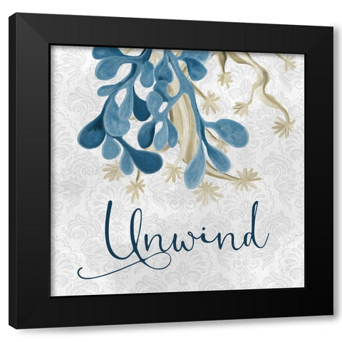 Soak 2 Black Modern Wood Framed Art Print with Double Matting by Kimberly, Allen