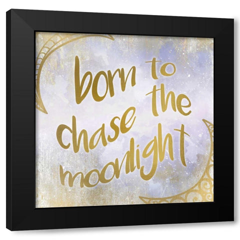 Born to Chase Black Modern Wood Framed Art Print by Allen, Kimberly