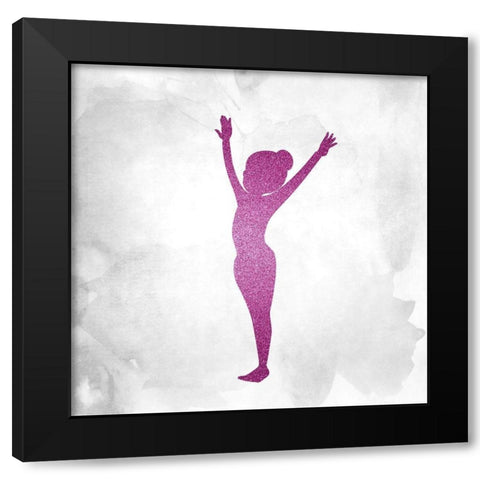 Gymnastics 2 Black Modern Wood Framed Art Print with Double Matting by Kimberly, Allen