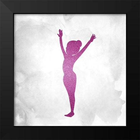 Gymnastics 2 Black Modern Wood Framed Art Print by Kimberly, Allen