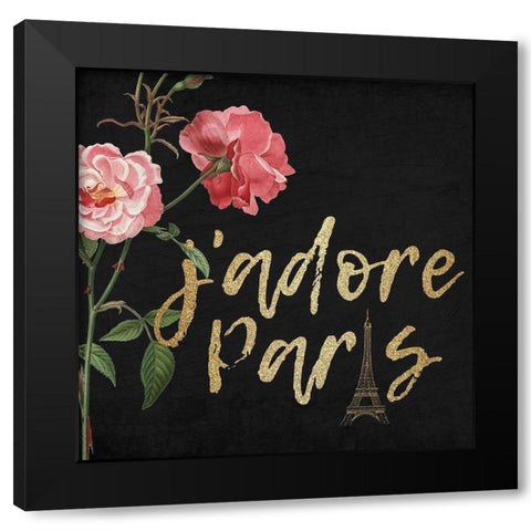 Darling 1 Black Modern Wood Framed Art Print with Double Matting by Kimberly, Allen