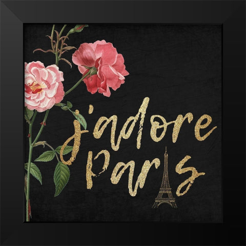 Darling 1 Black Modern Wood Framed Art Print by Kimberly, Allen