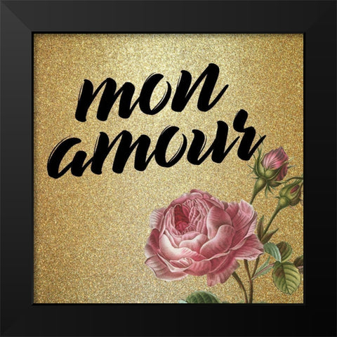 Darling 2 Black Modern Wood Framed Art Print by Kimberly, Allen