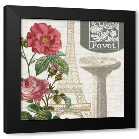 Salle de Bains 2 Black Modern Wood Framed Art Print with Double Matting by Kimberly, Allen