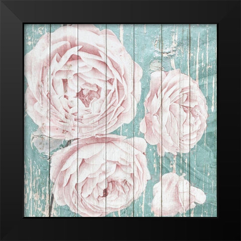 On Teal 1 Black Modern Wood Framed Art Print by Kimberly, Allen