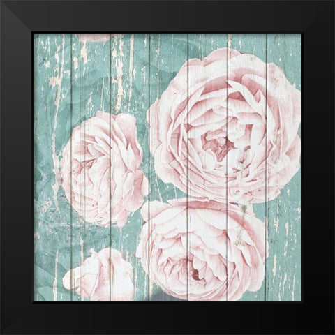 On Teal 2 Black Modern Wood Framed Art Print by Kimberly, Allen