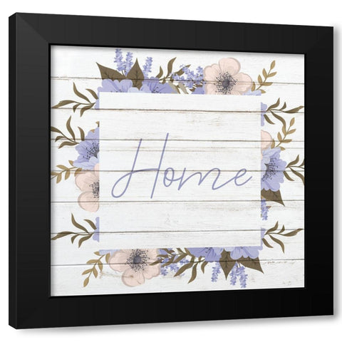 Home Black Modern Wood Framed Art Print by Kimberly, Allen