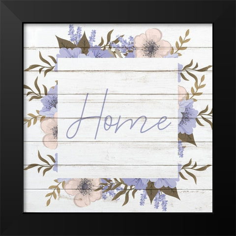 Home Black Modern Wood Framed Art Print by Kimberly, Allen