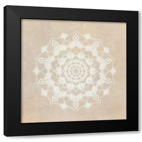 Mandala Animal 1 Black Modern Wood Framed Art Print by Kimberly, Allen