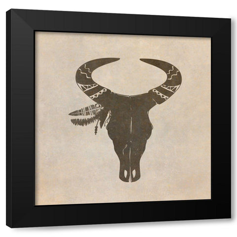 Mandala Animal 2 Black Modern Wood Framed Art Print with Double Matting by Kimberly, Allen