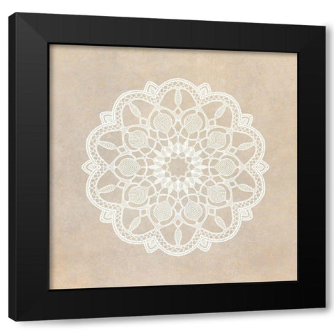 Mandala Animal 3 Black Modern Wood Framed Art Print by Kimberly, Allen
