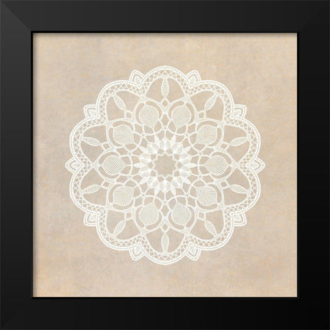 Mandala Animal 3 Black Modern Wood Framed Art Print by Kimberly, Allen