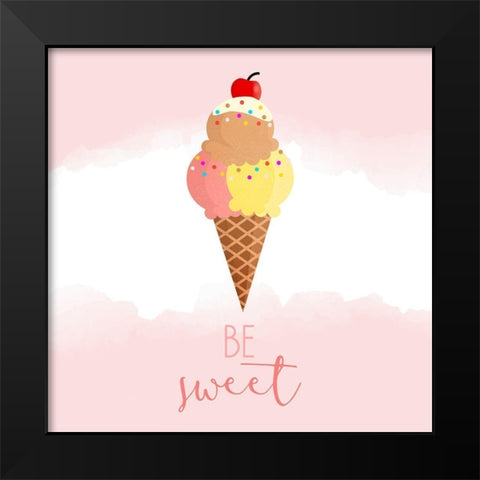 Sweet 2 Black Modern Wood Framed Art Print by Kimberly, Allen