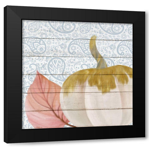 Paisley Fall 2 Black Modern Wood Framed Art Print by Kimberly, Allen