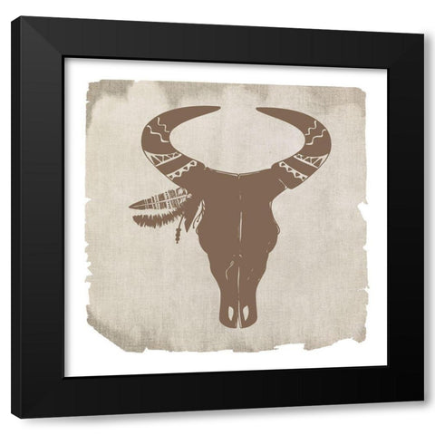 Country Living 1 Black Modern Wood Framed Art Print by Kimberly, Allen