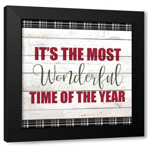 Wonderful Time Black Modern Wood Framed Art Print by Kimberly, Allen