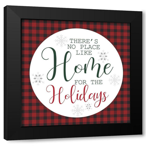 Home Holidays Black Modern Wood Framed Art Print with Double Matting by Allen, Kimberly