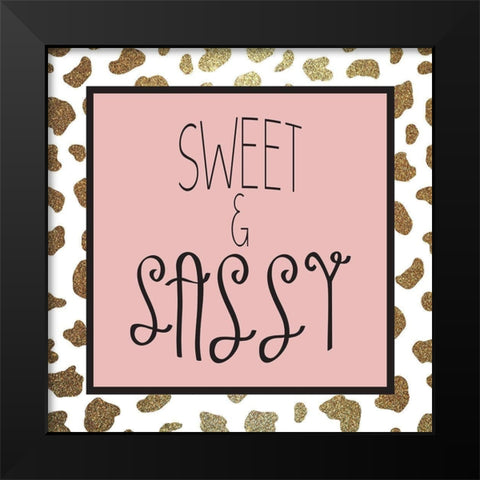 Sassy 2 Black Modern Wood Framed Art Print by Kimberly, Allen